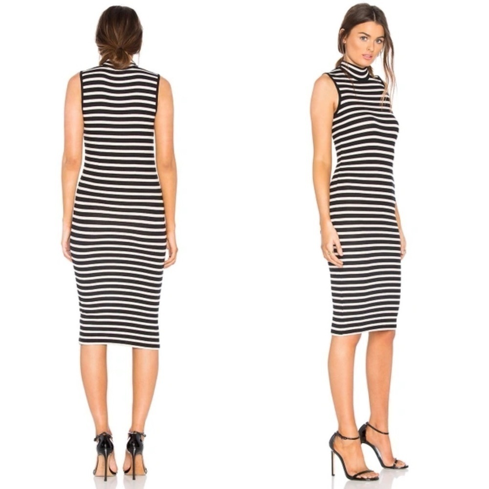 ATM SZ XS Striped Sleeveless Knit Dress